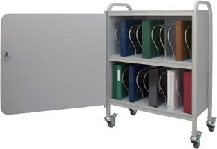 Winco Rolling Ring Binder Cart